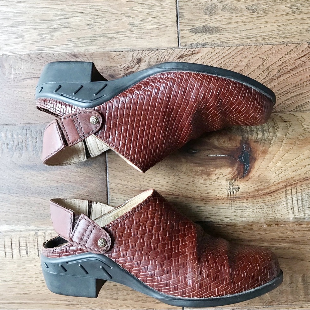 ARIAT ATS Woven leather sport mule 7